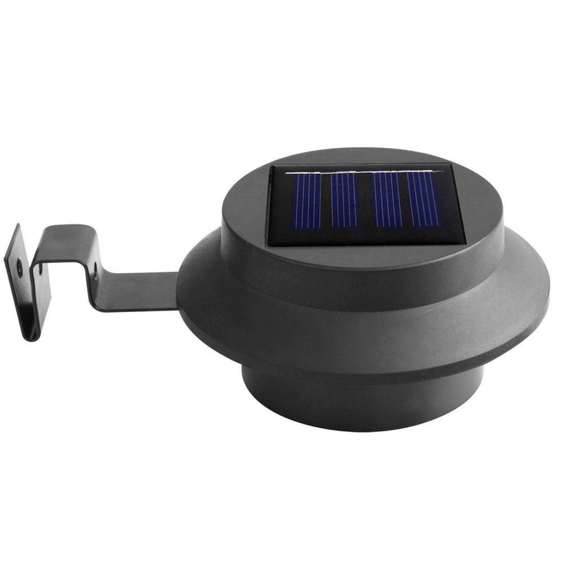 Set of 8 Solar Powered Sensor Gutter Lights-Black