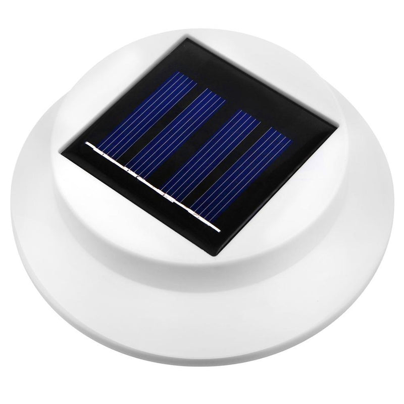 Set of 8 Solar Powered Sensor Gutter Lights-White