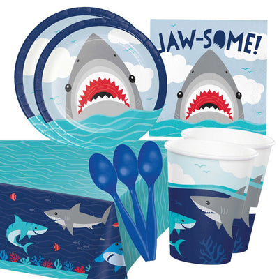 Shark Jawsome 16 Guest Deluxe Tableware Party Pack