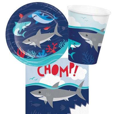 Shark Jawsome 8 Guest Small Tableware Party Pack Payday Deals