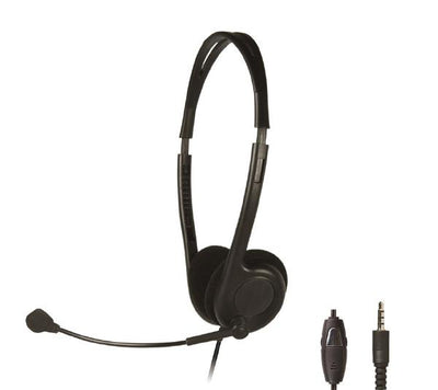 Shintaro Light Weight Headset with Boom Microphone Single Combo 3.5mm Jack