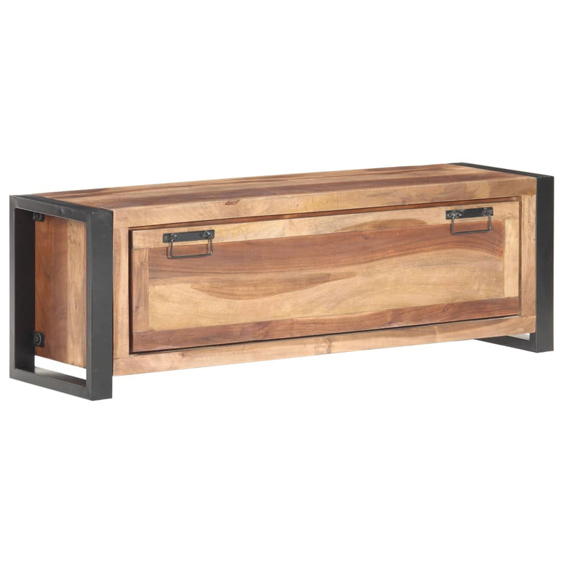 Shoe Cabinet 120x35x40 cm Solid Wood with Sheesham Finish Payday Deals