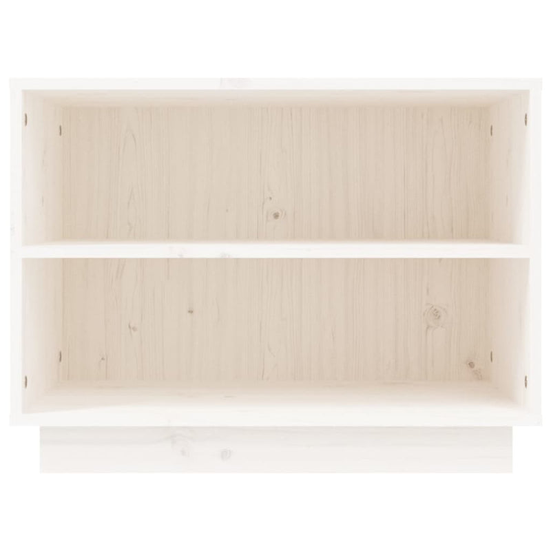 Shoe Cabinet White 60x34x45 cm Solid Wood Pine Payday Deals