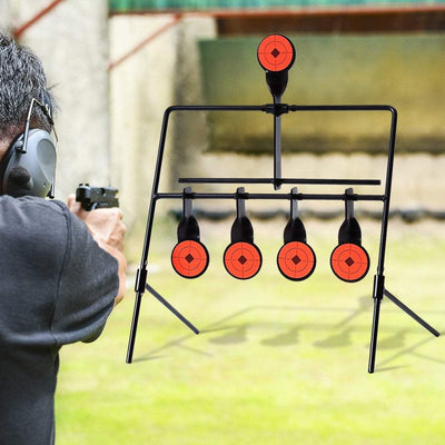 Shooting Targets Metal Splatter Archery Target Resetting Air Riffle Gun Game 5MM Payday Deals
