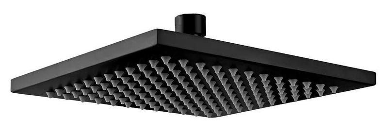 Shower Head Square 304SS Electroplated Matte Black Finish