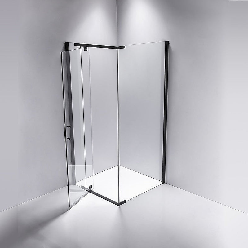 Shower Screen 1200x1000x1900mm Framed Safety Glass Pivot Door By Della Francesca Payday Deals