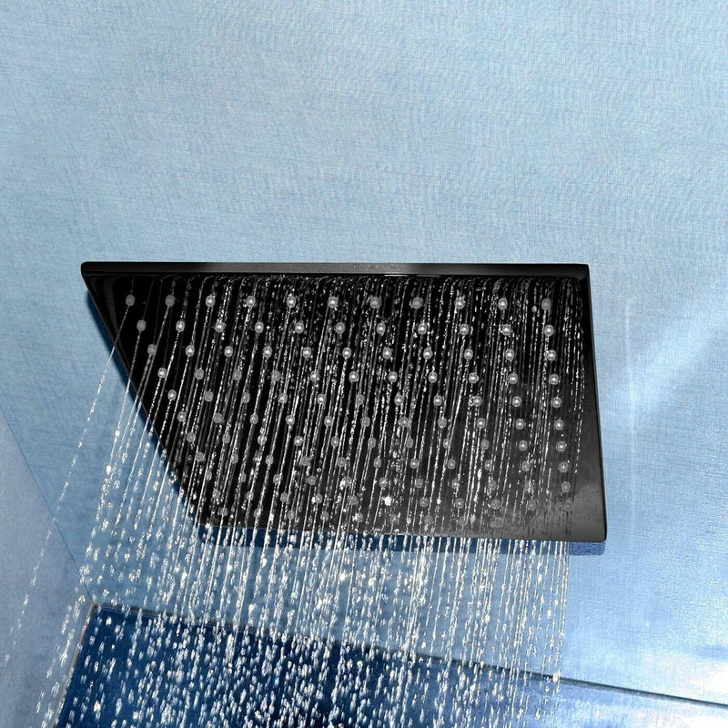 ShowerHead: Palila: Shower head - Square 200mm - Matt Black (SH43200-MB) Payday Deals