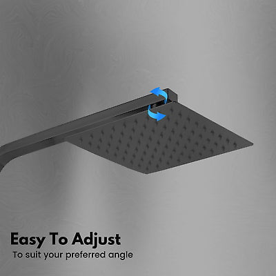 ShowerHead: Palila: Shower head - Square 200mm - Matt Black (SH43200-MB) Payday Deals