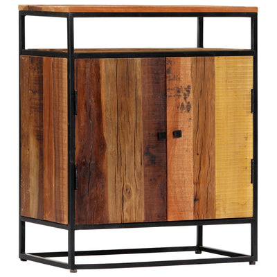 Side Cabinet 60x35x76 cm Solid Reclaimed Wood and Steel Payday Deals