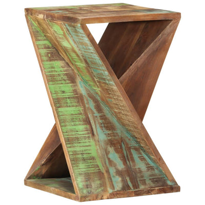 Side Table 35x35x55 cm Solid Wood Reclaimed Payday Deals