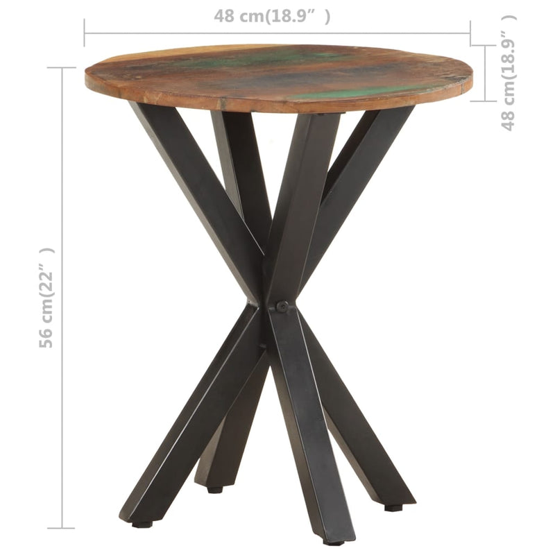 Side Table 48x48x56 cm Solid Reclaimed Wood Payday Deals