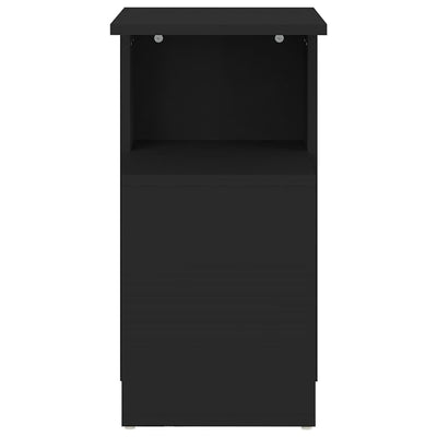 Side Table Black 36x30x56 cm Chipboard Payday Deals