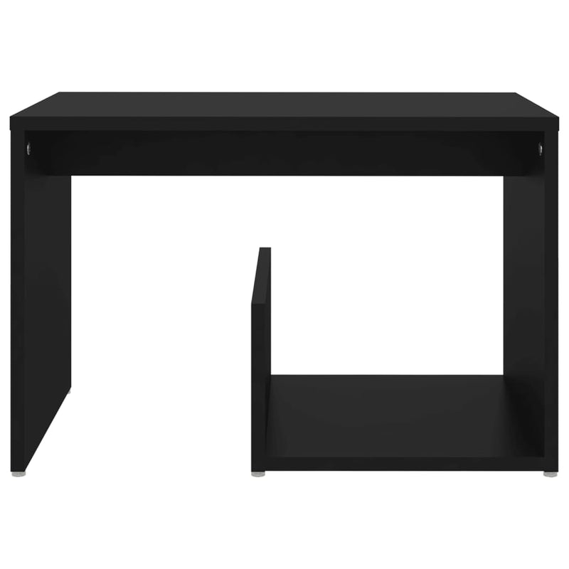 Side Table Black 59x36x38 cm Chipboard Payday Deals