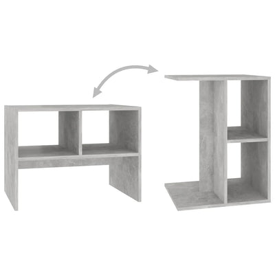 Side Table Concrete Grey 60x40x45 cm Chipboard Payday Deals