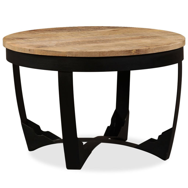 Side Table Solid Rough Mango Wood 60x40 cm Payday Deals