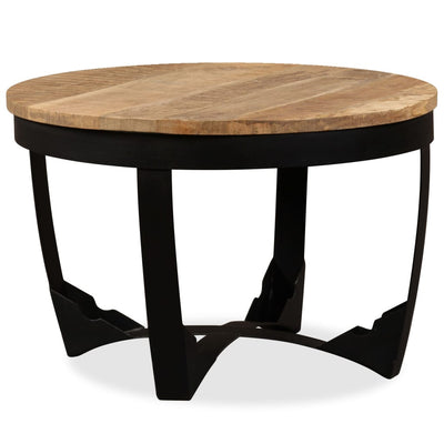 Side Table Solid Rough Mango Wood 60x40 cm Payday Deals