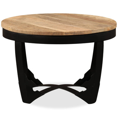 Side Table Solid Rough Mango Wood 60x40 cm Payday Deals