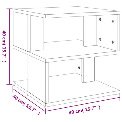 Side Table Sonoma Oak 40x40x40 cm Chipboard Payday Deals