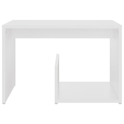 Side Table White 59x36x38 cm Chipboard Payday Deals