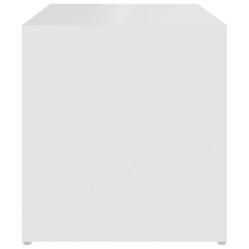 Side Table White 59x36x38 cm Chipboard Payday Deals