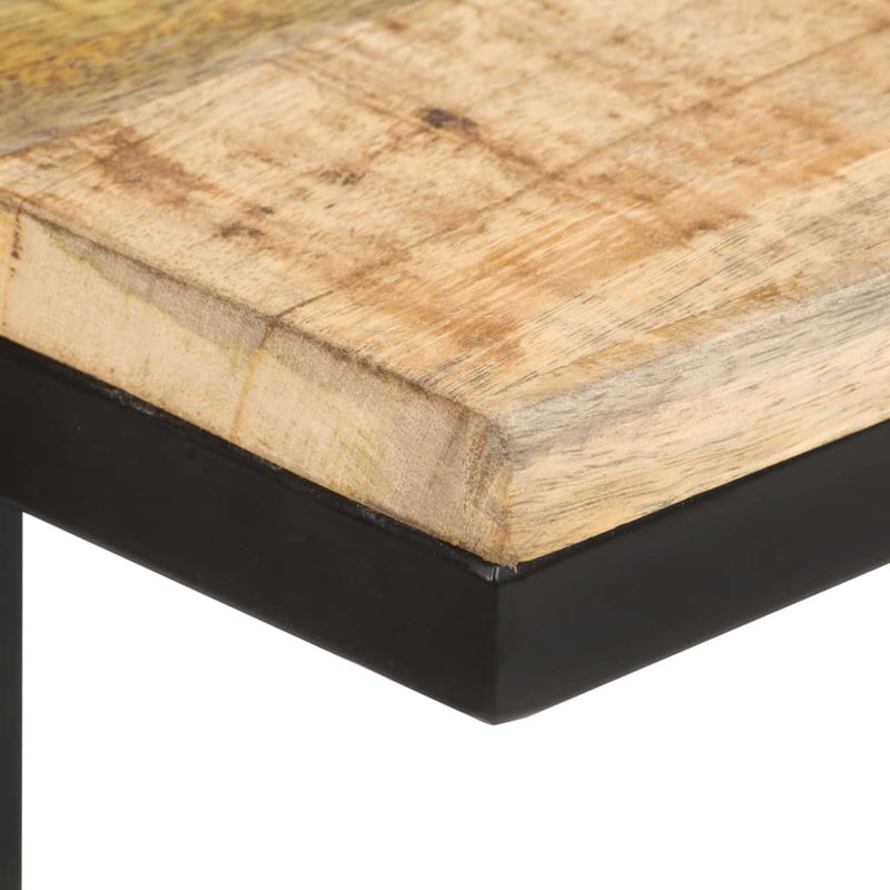 Side Tables 2 pcs 31.5x24.5x64.5 cm Rough Mango Wood Payday Deals