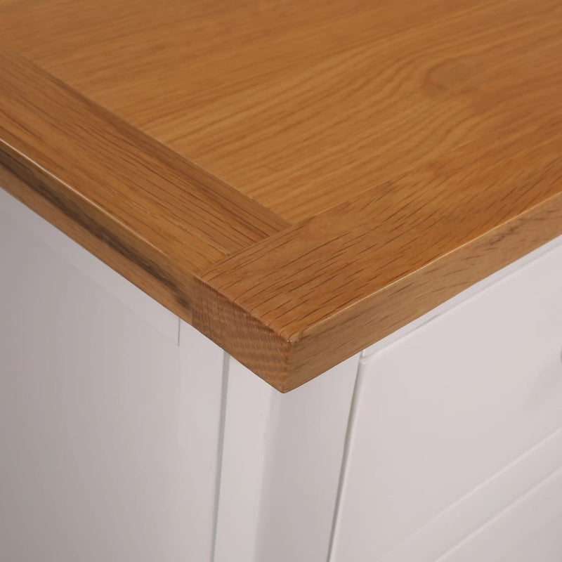 Sideboard 110x33.5x70 cm Solid Oak Wood Payday Deals