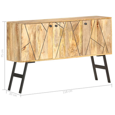 Sideboard 118x30x75 cm Solid Mango Wood Payday Deals
