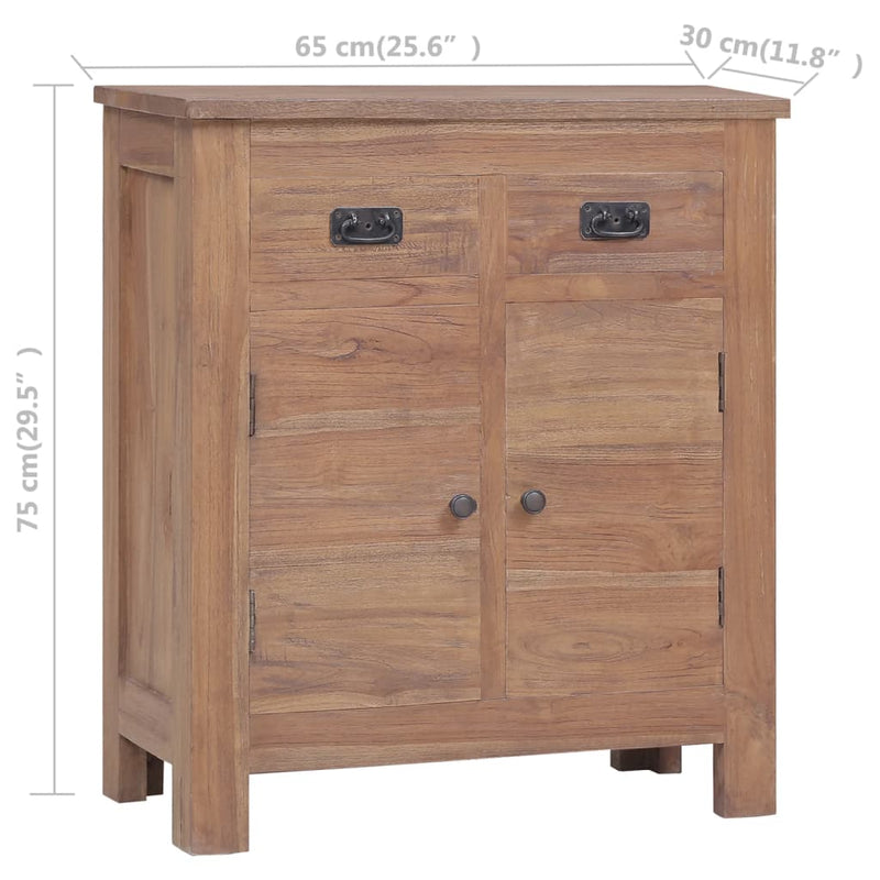 Sideboard 65x30x75 cm Solid Teak Wood Payday Deals
