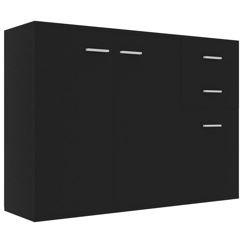 Sideboard Black 105x30x75 cm Chipboard Payday Deals