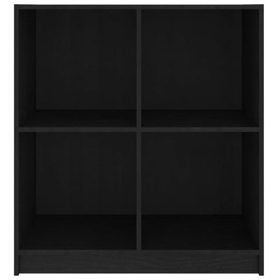 Sideboard Black 70x33x76 cm Solid Pinewood Payday Deals