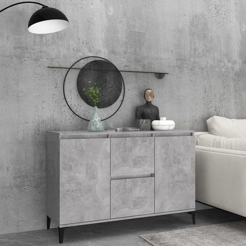 Sideboard Concrete Grey 104x35x70 cm Chipboard Payday Deals