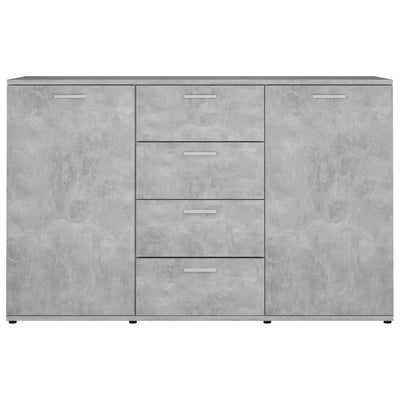 Sideboard Concrete Grey 120x35.5x75 cm Engineered Wood Payday Deals