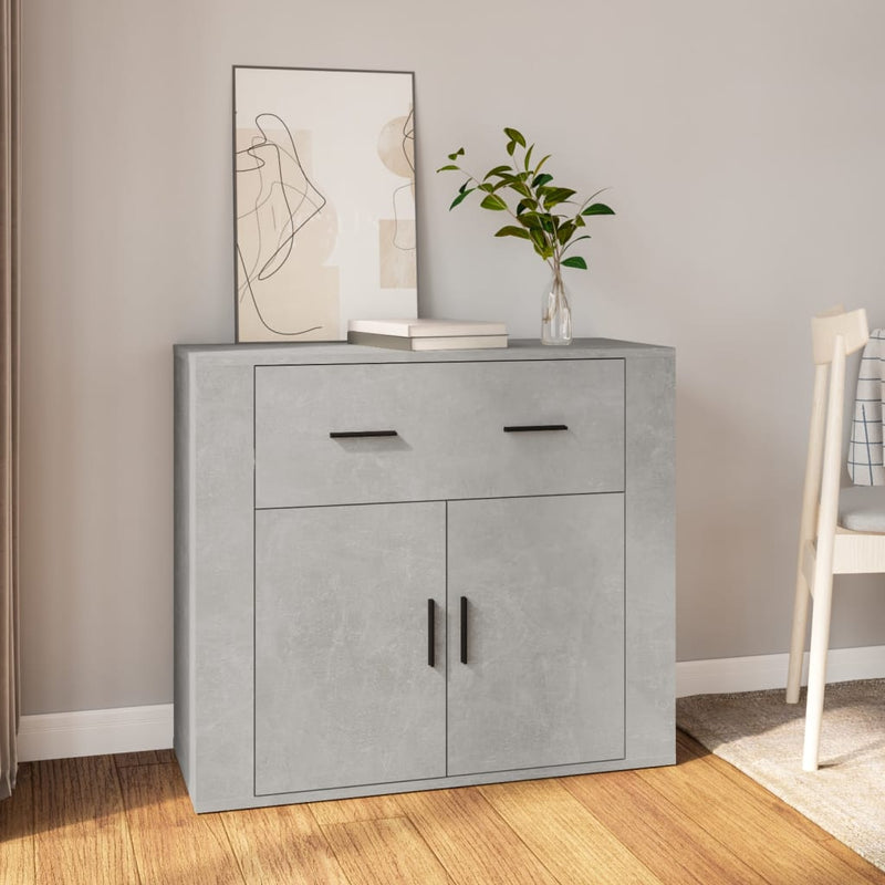 Sideboard Concrete Grey 80x33x70 cm Engineered Wood Payday Deals