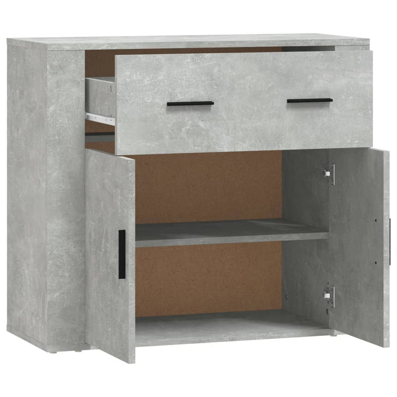 Sideboard Concrete Grey 80x33x70 cm Engineered Wood Payday Deals