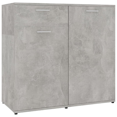 Sideboard Concrete Grey 80x36x75 cm Engineered Wood Payday Deals