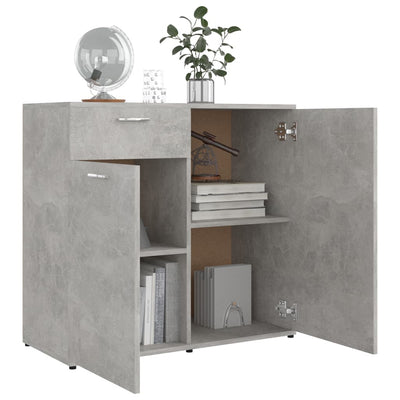 Sideboard Concrete Grey 80x36x75 cm Engineered Wood Payday Deals