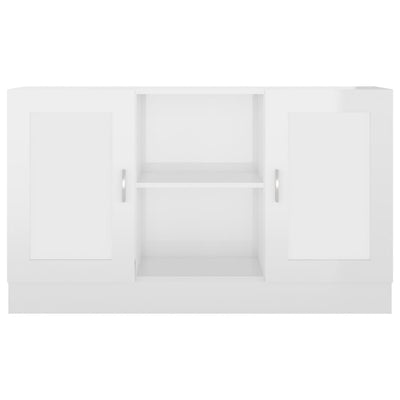 Sideboard High Gloss White 120x30.5x70 cm Engineered Wood Payday Deals