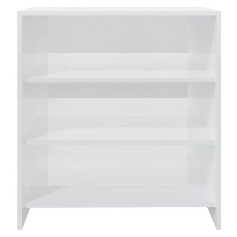 Sideboard High Gloss White 70x40.5x75 cm Engineered Wood Payday Deals