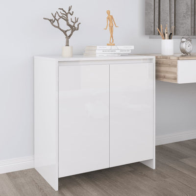 Sideboard High Gloss White 70x40x73.5 cm Engineered Wood Payday Deals