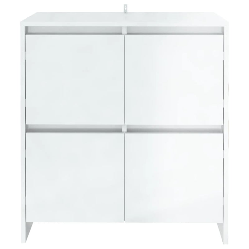 Sideboard High Gloss White 70x41x75 cm Engineered Wood Payday Deals