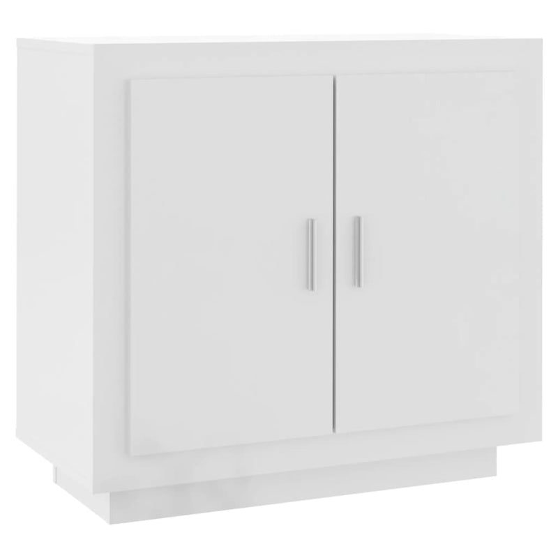 Sideboard High Gloss White 80x40x75 cm Engineered Wood Payday Deals