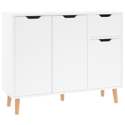 Sideboard High Gloss White 90x30x72 cm Engineered Wood Payday Deals