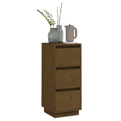 Sideboard Honey Brown 32x34x75 cm Solid Wood Pine Payday Deals