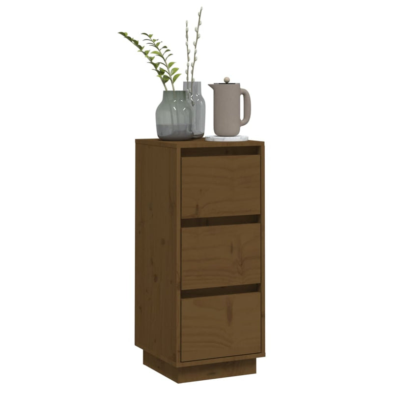 Sideboard Honey Brown 32x34x75 cm Solid Wood Pine Payday Deals
