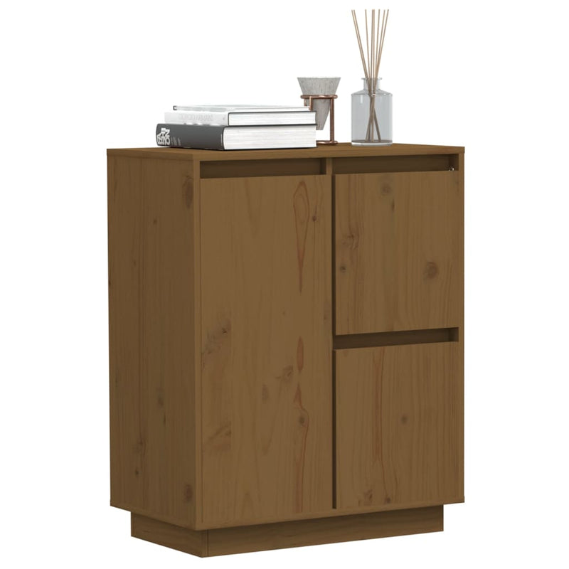 Sideboard Honey Brown 60x34x75 cm Solid Wood Pine Payday Deals
