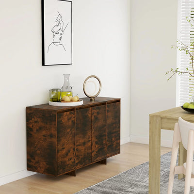 Sideboard Smoked Oak 120x41x75 cm Chipboard Payday Deals