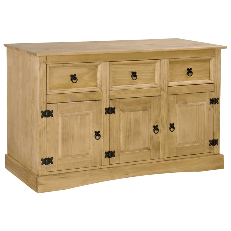Sideboard Solid Mexican Pinewood Corona Range 132x43x78 cm Payday Deals