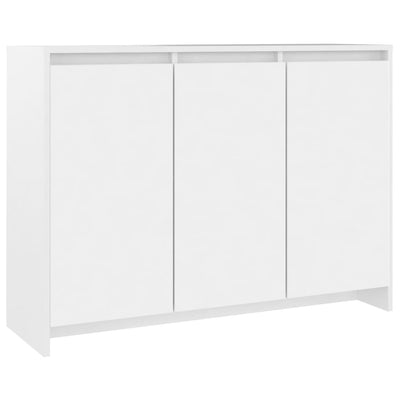 Sideboard White 102x33x75 cm Chipboard Payday Deals