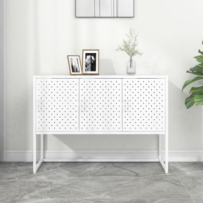 Sideboard White 105x35x75 cm Steel