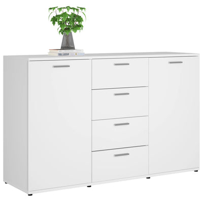 Sideboard White 120x35.5x75 cm Engineered Wood Payday Deals